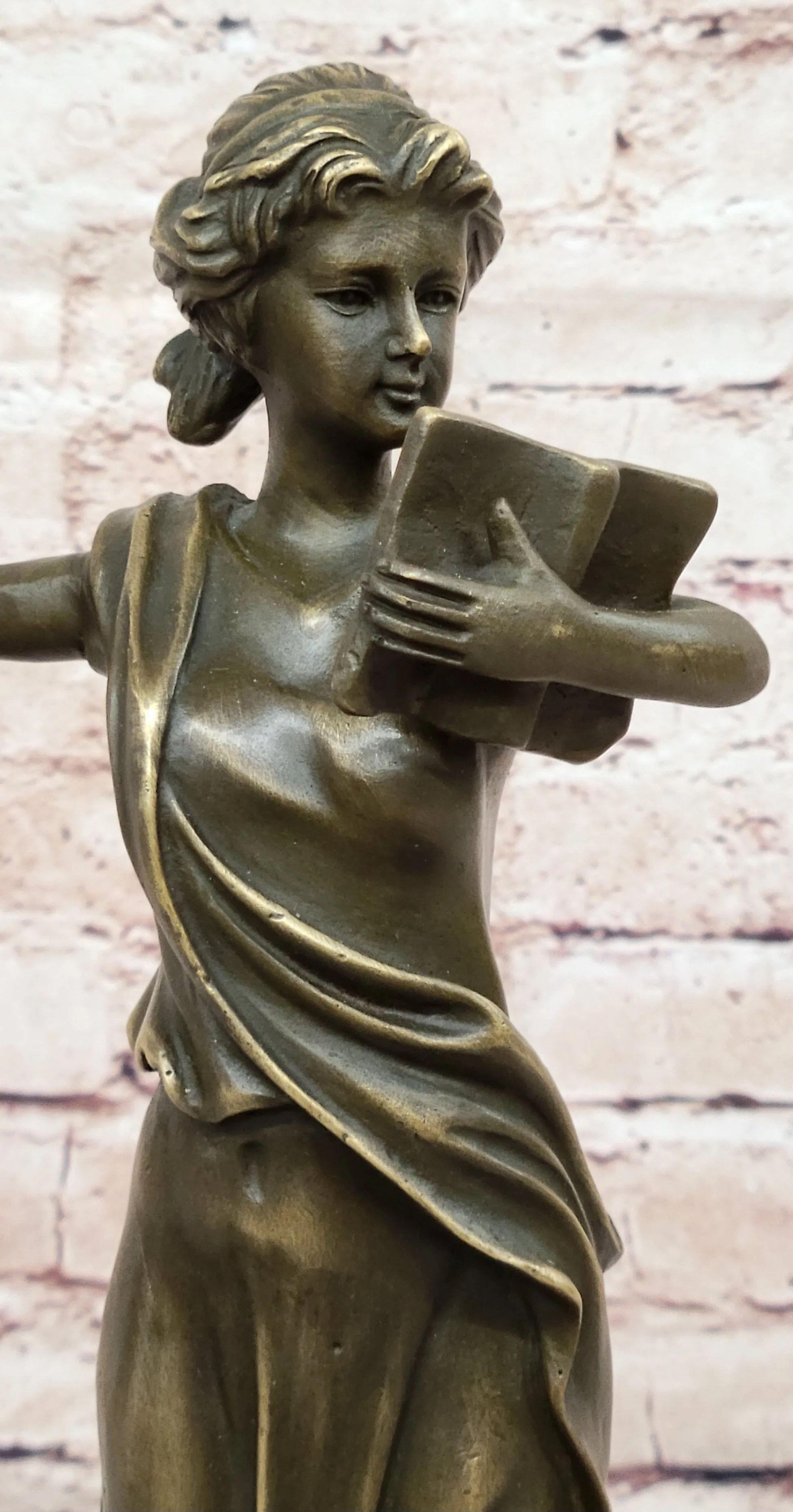 Athena Greek Goddess Mythological Figure Bronze Sculpture Original Art by Milo