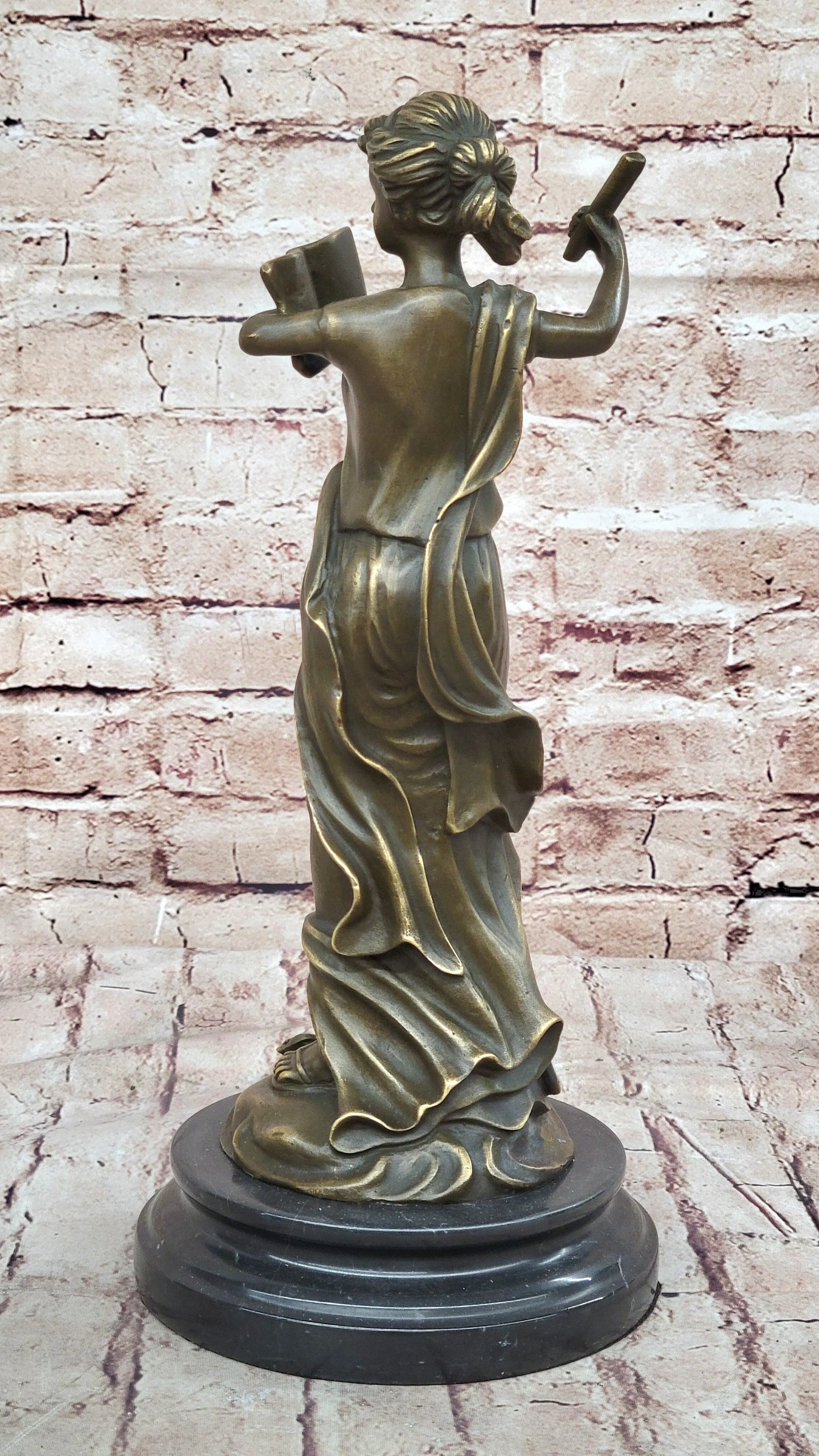 Athena Greek Goddess Mythological Figure Bronze Sculpture Original Art by Milo