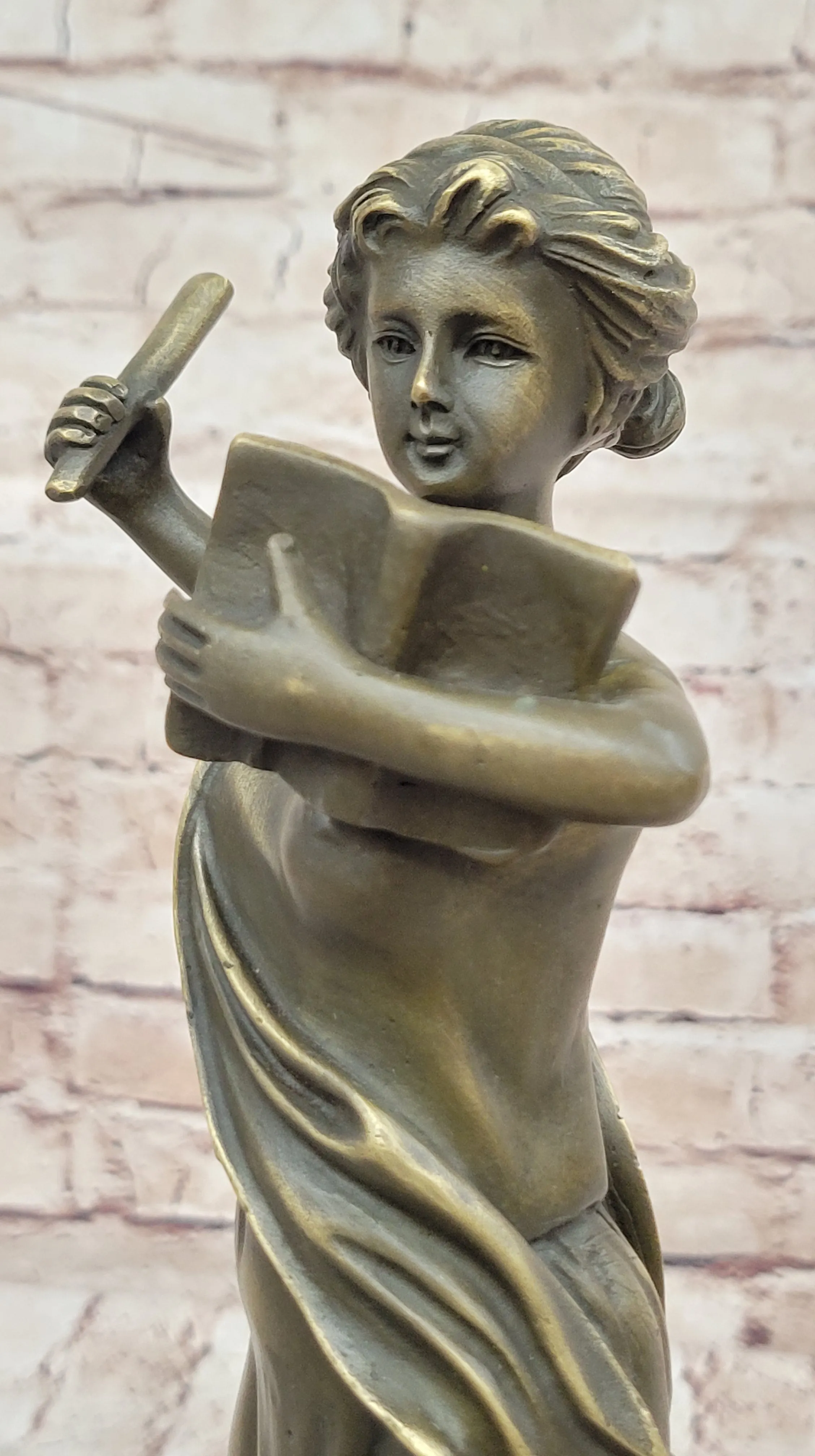 Athena Greek Goddess Mythological Figure Bronze Sculpture Original Art by Milo