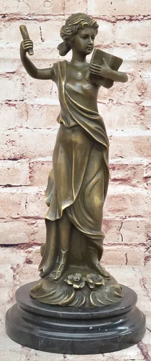 Athena Greek Goddess Mythological Figure Bronze Sculpture Original Art by Milo