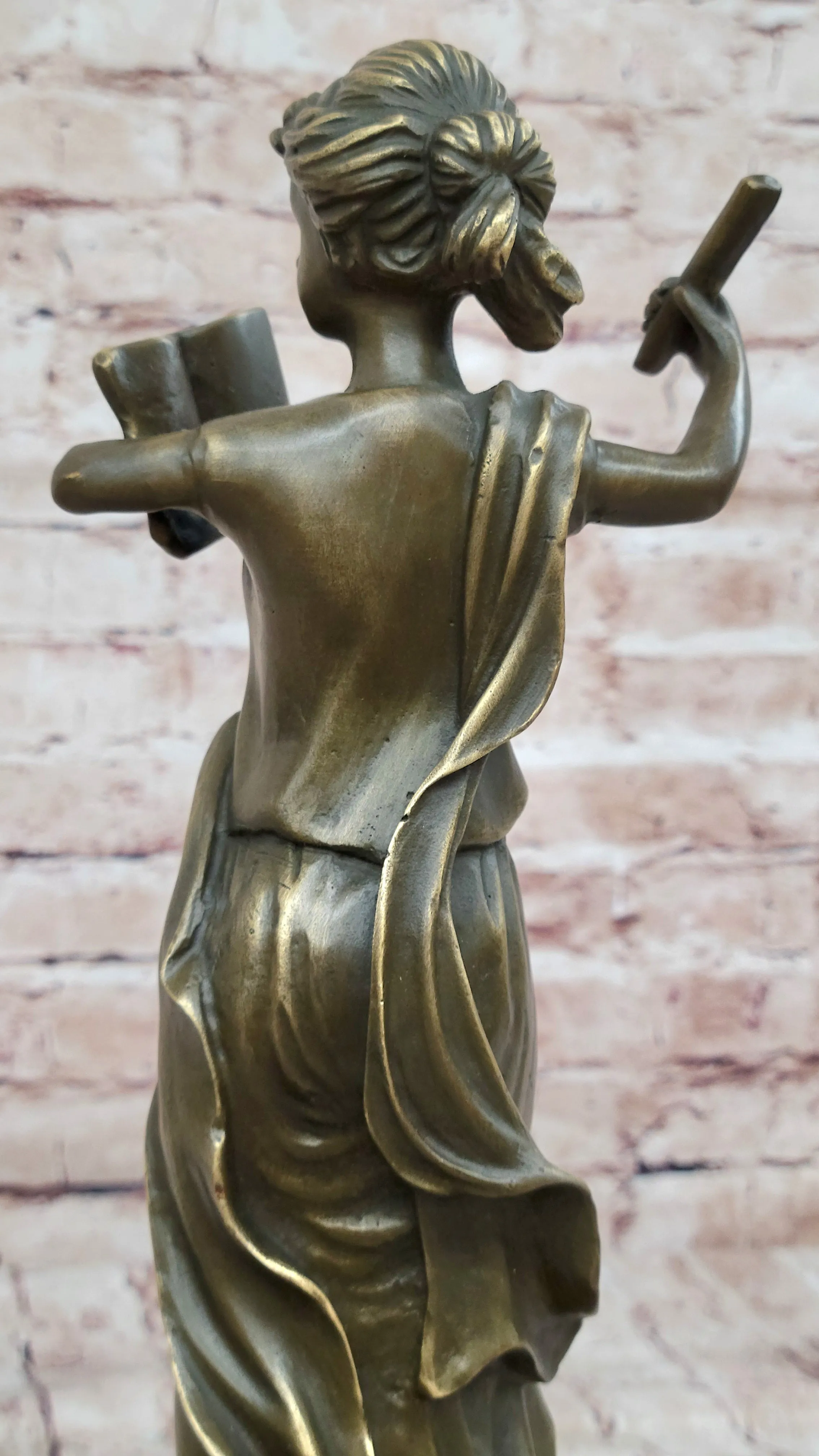 Athena Greek Goddess Mythological Figure Bronze Sculpture Original Art by Milo