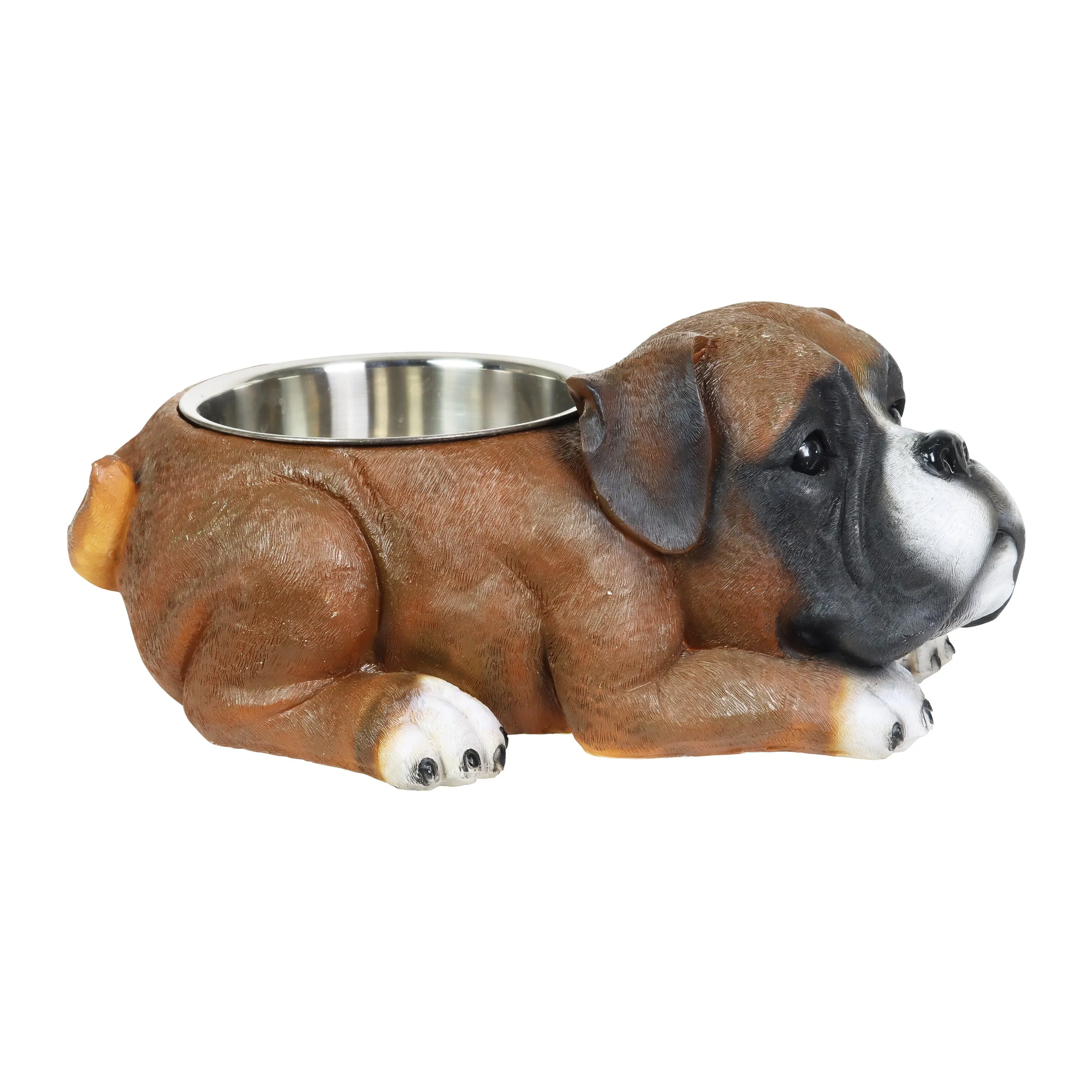 Boxer Bowl with Stainless Bowl Insert, 13 by 5.5 Inches