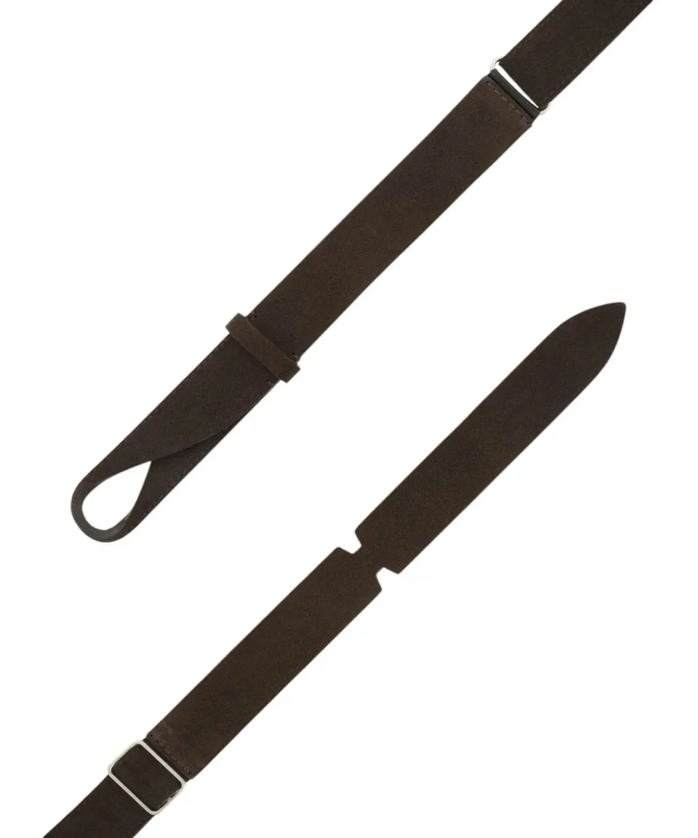 Cintura Nobuckle Suede in Camoscio