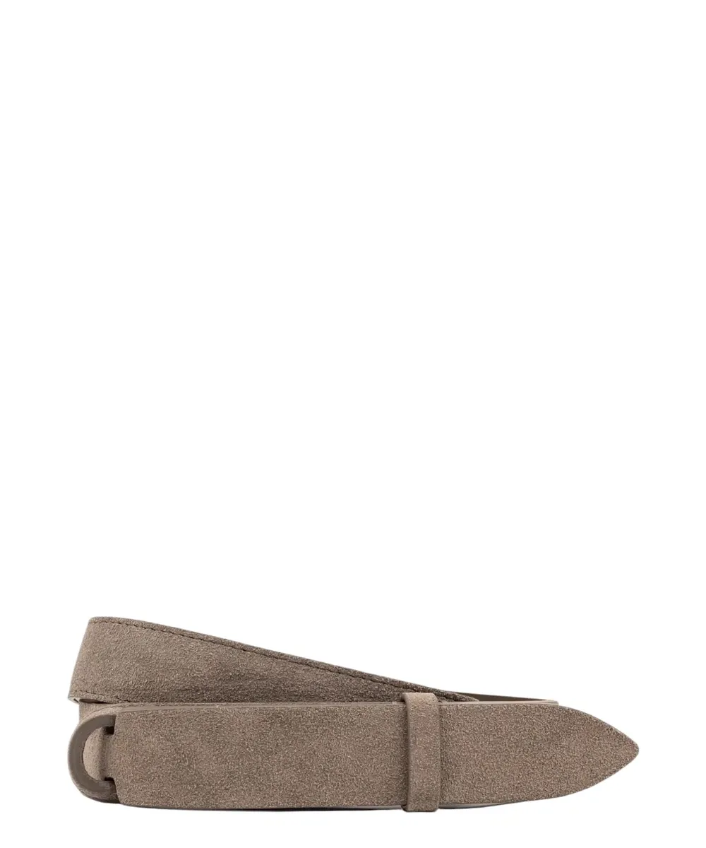 Cintura Nobuckle Suede in Camoscio
