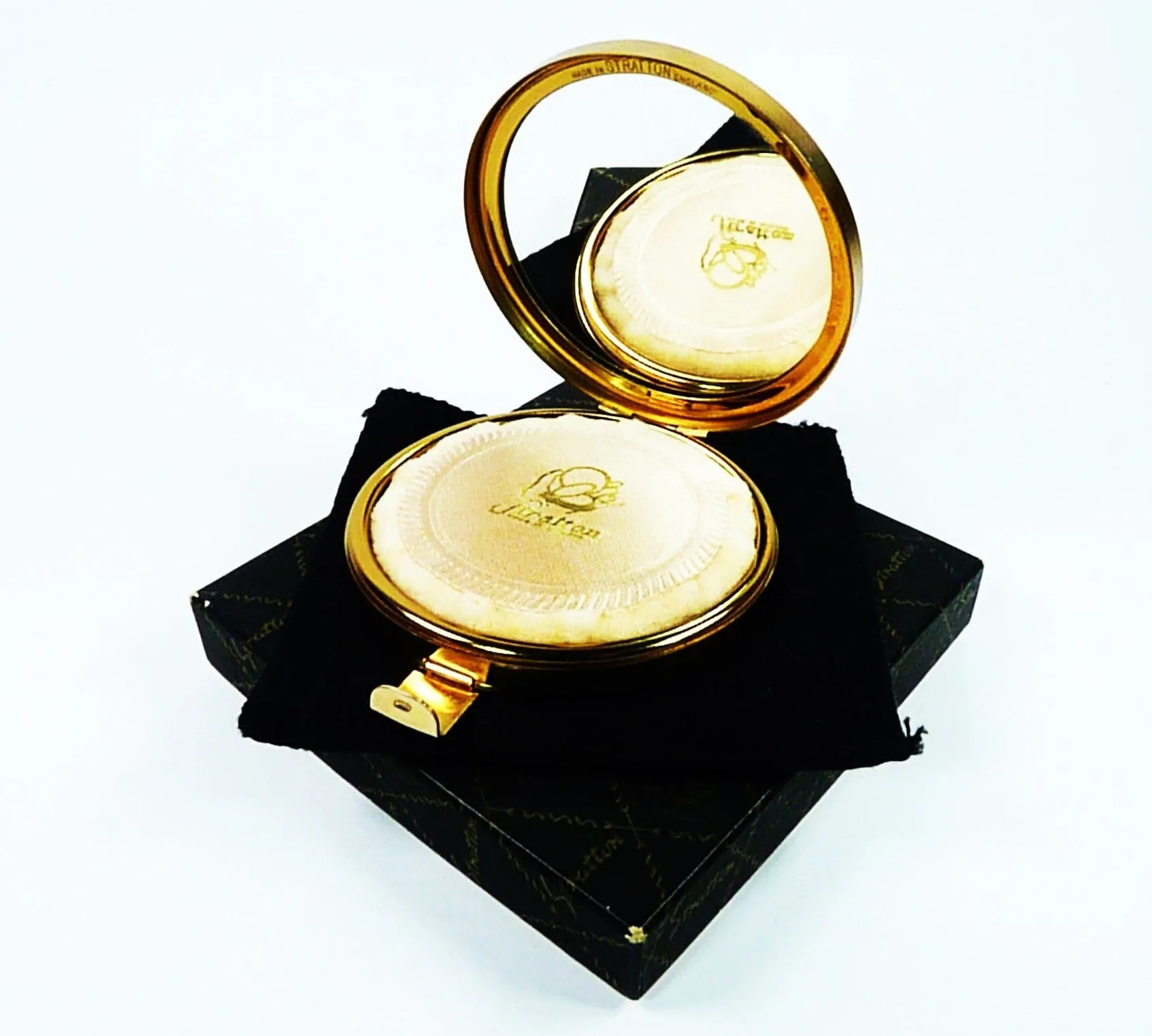 Extremely Rare Unused 1950s Stratton Glamorizer (Early) Powder Compact