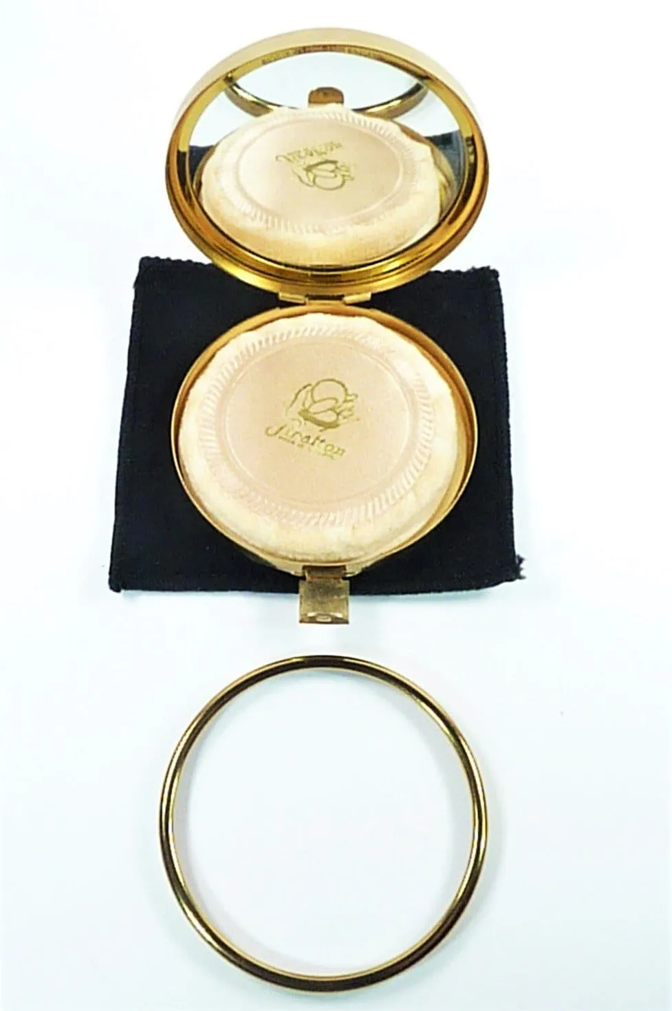 Extremely Rare Unused 1950s Stratton Glamorizer (Early) Powder Compact