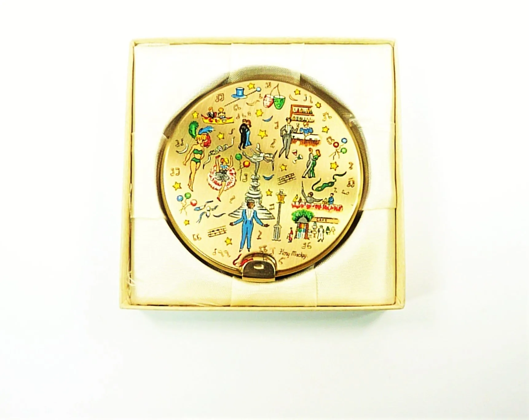 Extremely Rare Unused 1950s Stratton Glamorizer (Early) Powder Compact