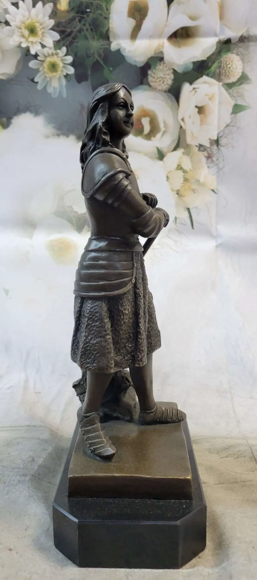 French Saint Joan of Arc Bronze Statue Sculpture Figure Fremiet 12" x 5"