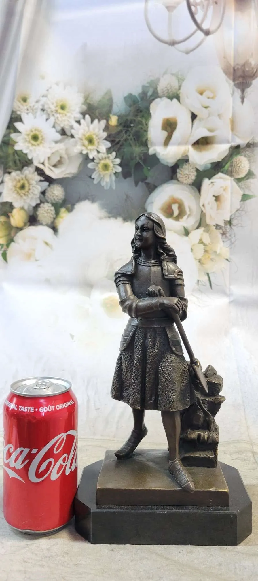 French Saint Joan of Arc Bronze Statue Sculpture Figure Fremiet 12" x 5"