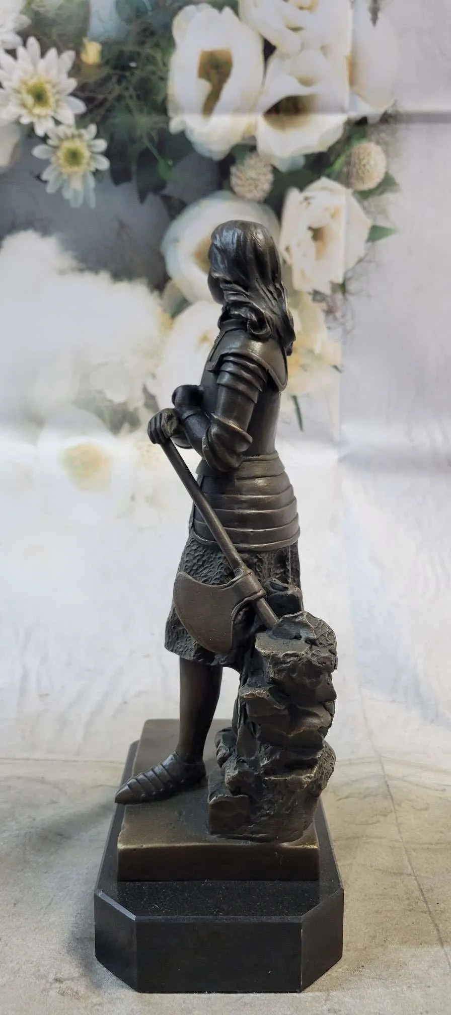French Saint Joan of Arc Bronze Statue Sculpture Figure Fremiet 12" x 5"