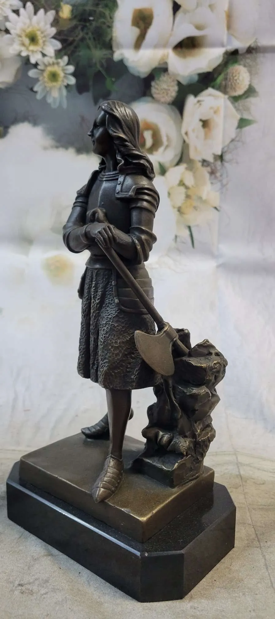 French Saint Joan of Arc Bronze Statue Sculpture Figure Fremiet 12" x 5"