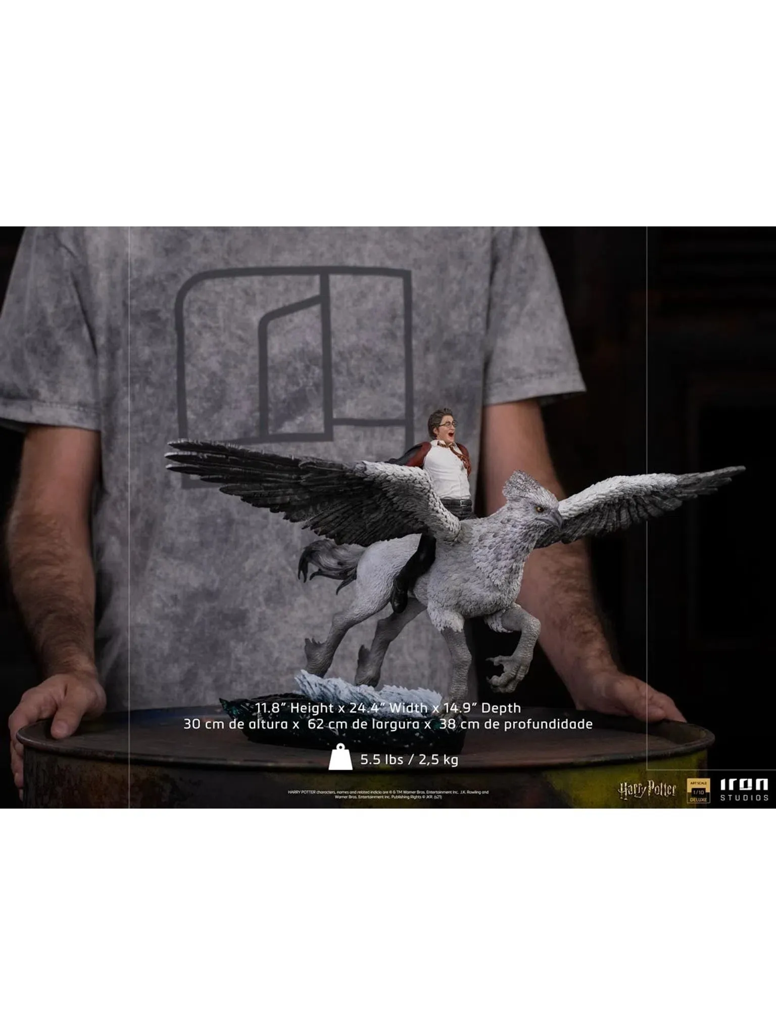 IRON STUDIOS HARRY POTTER AND BUCKBEAK DELUXE 1/10 WBHPM41021-10