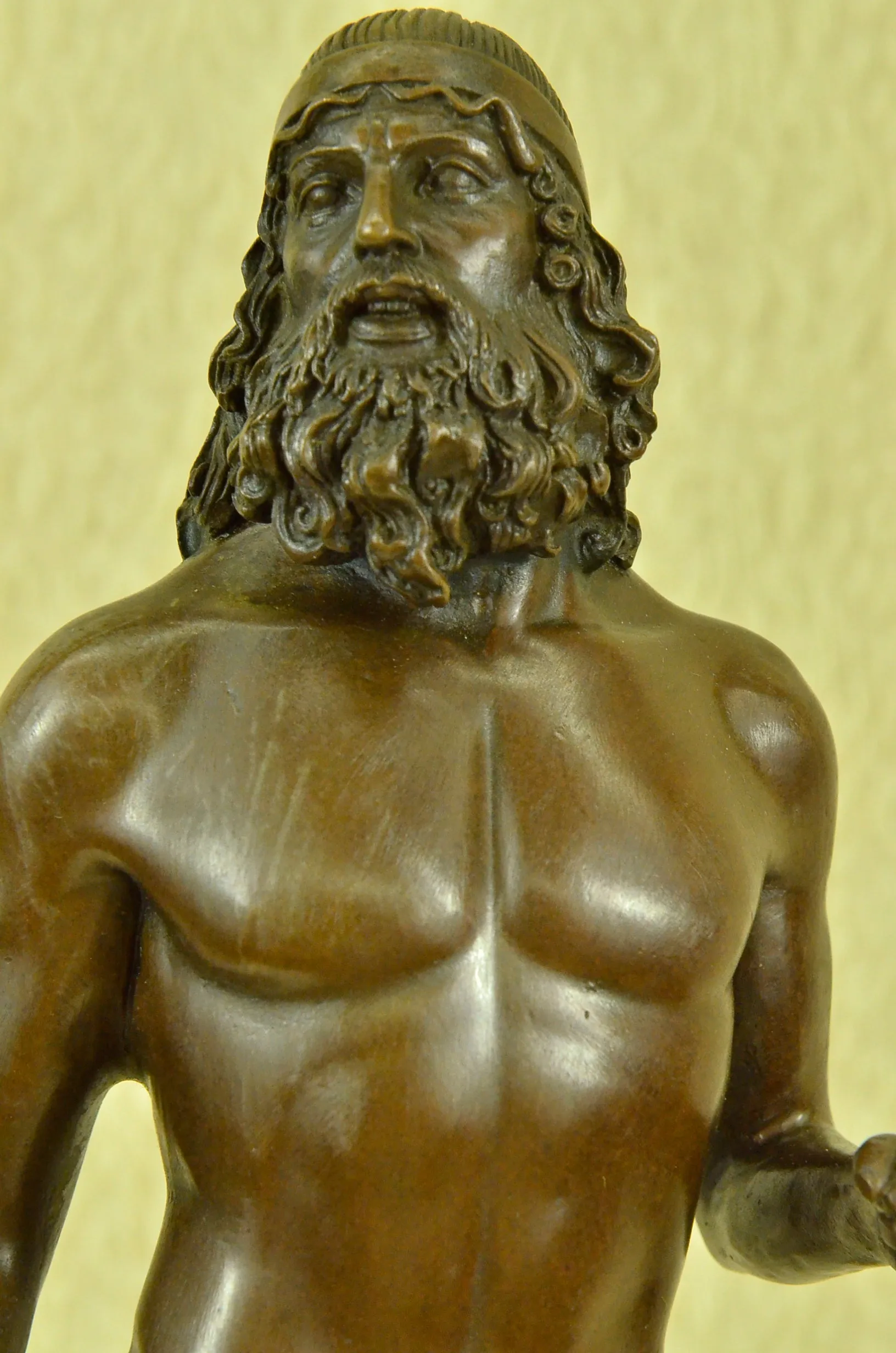 Roman Hercules Nude Male Bronze Sculpture Milo Figure Statue Figurine Art Decor