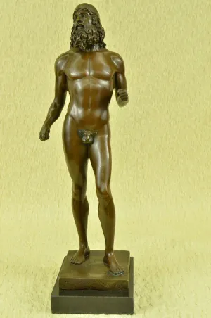 Roman Hercules Nude Male Bronze Sculpture Milo Figure Statue Figurine Art Decor