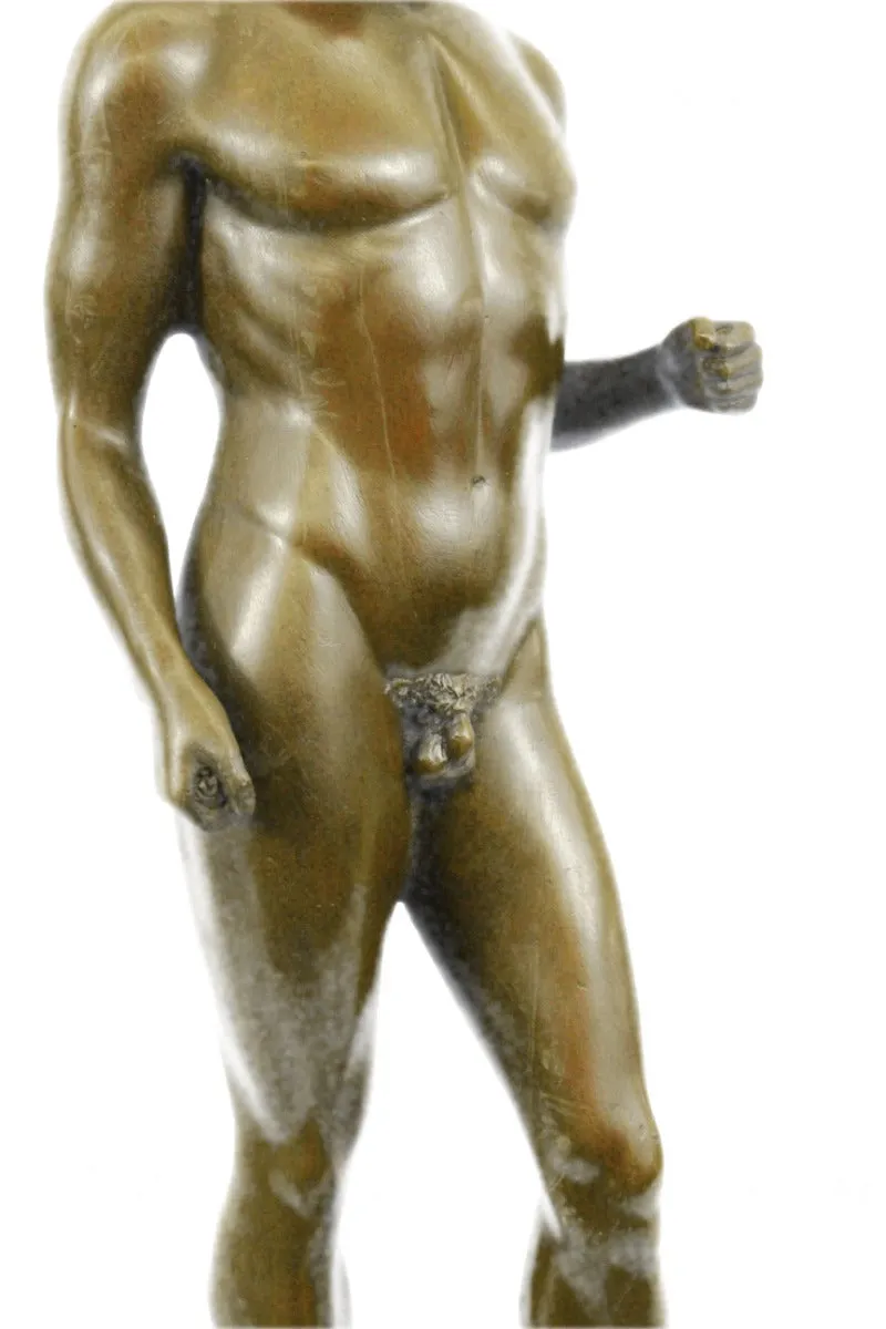 Roman Hercules Nude Male Bronze Sculpture Milo Figure Statue Figurine Art Decor