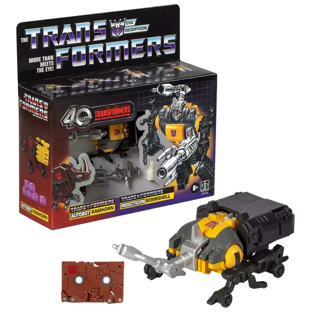 Transformers: Retro G1 Collection - Bombshell & Ramhorn (40th Anniversary) Action Figures (G0243)